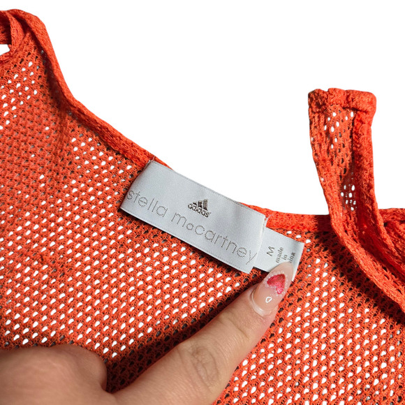 Adidas by Stella McCartney Mesh Orange Tank Size: M - Picture 4 of 5